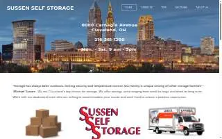 Sussen Self Storage of Cleveland website