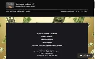 Tax Experience 2001 website