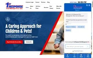 1st Response Pest Management of Columbus website