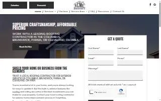Acme Roofing and Siding of Columbus website