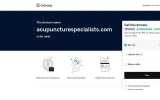 Acupuncture Specialists of Columbus website