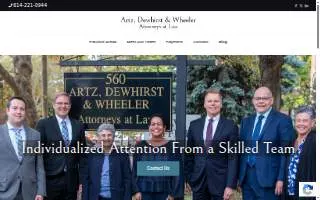 Artz Dewhirst & Wheeler LLP website