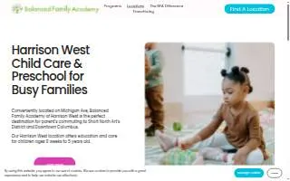 Balanced Family Academy of Harrison West website