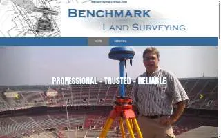 Benchmark Land Surveying of Columbus website