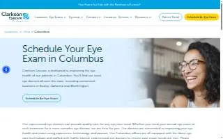 Clarkson Eyecare of Columbus website