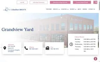 Columbus OB/GYN - Grandview Yard website