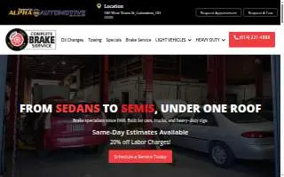Complete Brake Service website