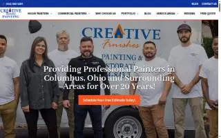 Creative Finishes House Painters website