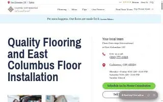 Floor Coverings International of East Columbus website
