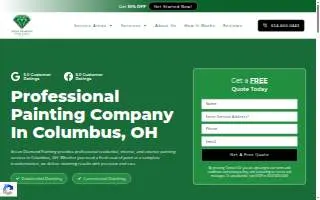 Green Diamond Painting of Columbus website