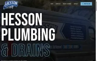 Hesson Plumbing and Drains LLC website