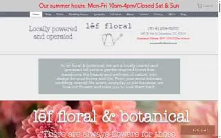 lef floral & botanical website