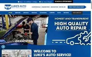 Luke's Auto website