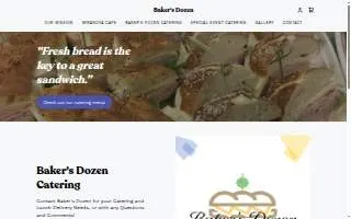 Miranova Cafe / Baker's Dozen Catering website