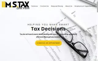 MS Tax CPA Firm website