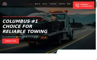 N&A Towing of Columbus website