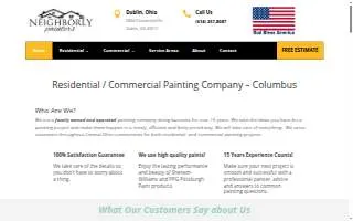 Neighborly Painters of Columbus website
