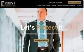 Probst Law Office, Inc website