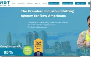 R&T Staffing website