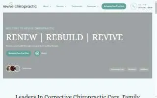 Revive Chiropractic - Lewis Center website