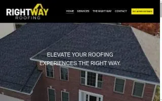 Right Way Roofing of Columbus website