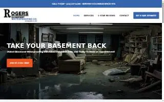 Rogers Basement Waterproofing website