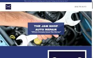 The JAM Shop Auto Repair website