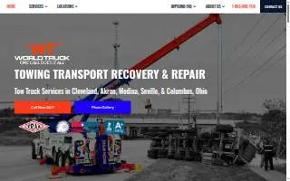 World Truck Towing & Recovery of Columbus website