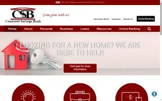 Conneaut Savings Bank website