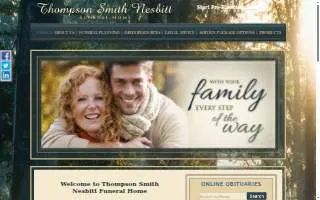 Thompson-Smith-Nesbitt Funeral Home website
