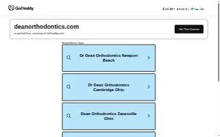 Dean Orthodontics website