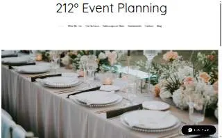 212º Event Planning website