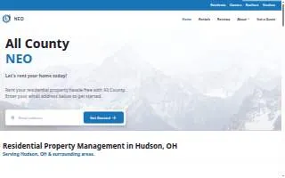 All County® NEO Property Management of Cuyahoga Falls website