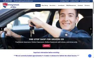 Driving Schools of Ohio website