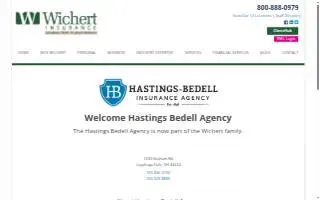 Hastings-Bedell Insurance website