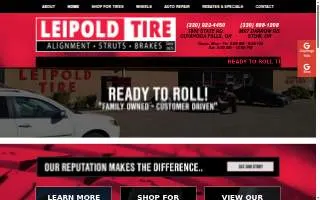Leipold Tire Co website