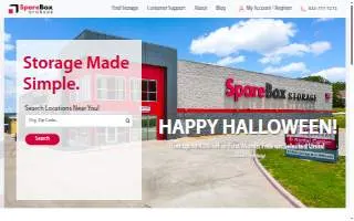 SpareBox Storage of Cuyahoga Falls website