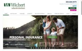 Wichert Insurance website