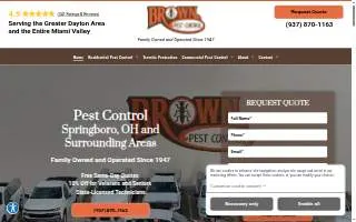 Brown Pest Control Inc website