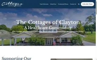 Cottages of Clayton Inc website