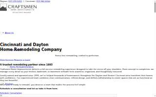 Craftsmen Home Improvements website