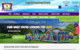 Dayton Inflatables website
