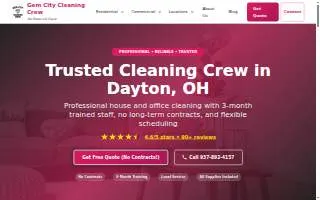 Gem City Cleaning Crew website