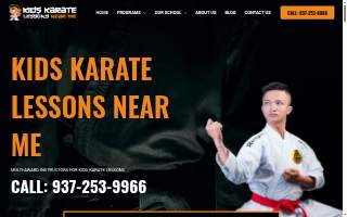 Kettering-Dayton Kids Karate Lessons Near Me