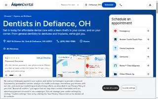 Aspen Dental - Defiance website