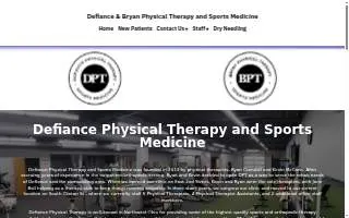 Defiance Physical Therapy And Sports Medicine website