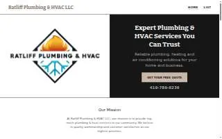 Ratliff Plumbing & HVAC LLC website