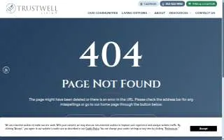 Trustwell Living at Kingsbury Place website