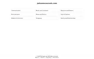 Julie's Movers website
