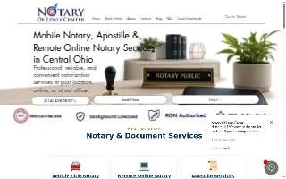 Notary Of Lewis Center website